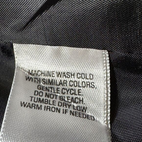 Vintage Covington collarless linen blend Lady blazer black Plus size 24 women - Picture 9 of 10